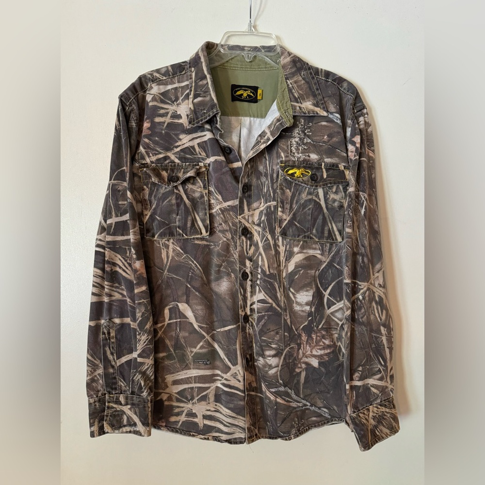 Duck Commander Size XL  Advantage Max 4 HD Long Sleeve Camo Shirt Jacket